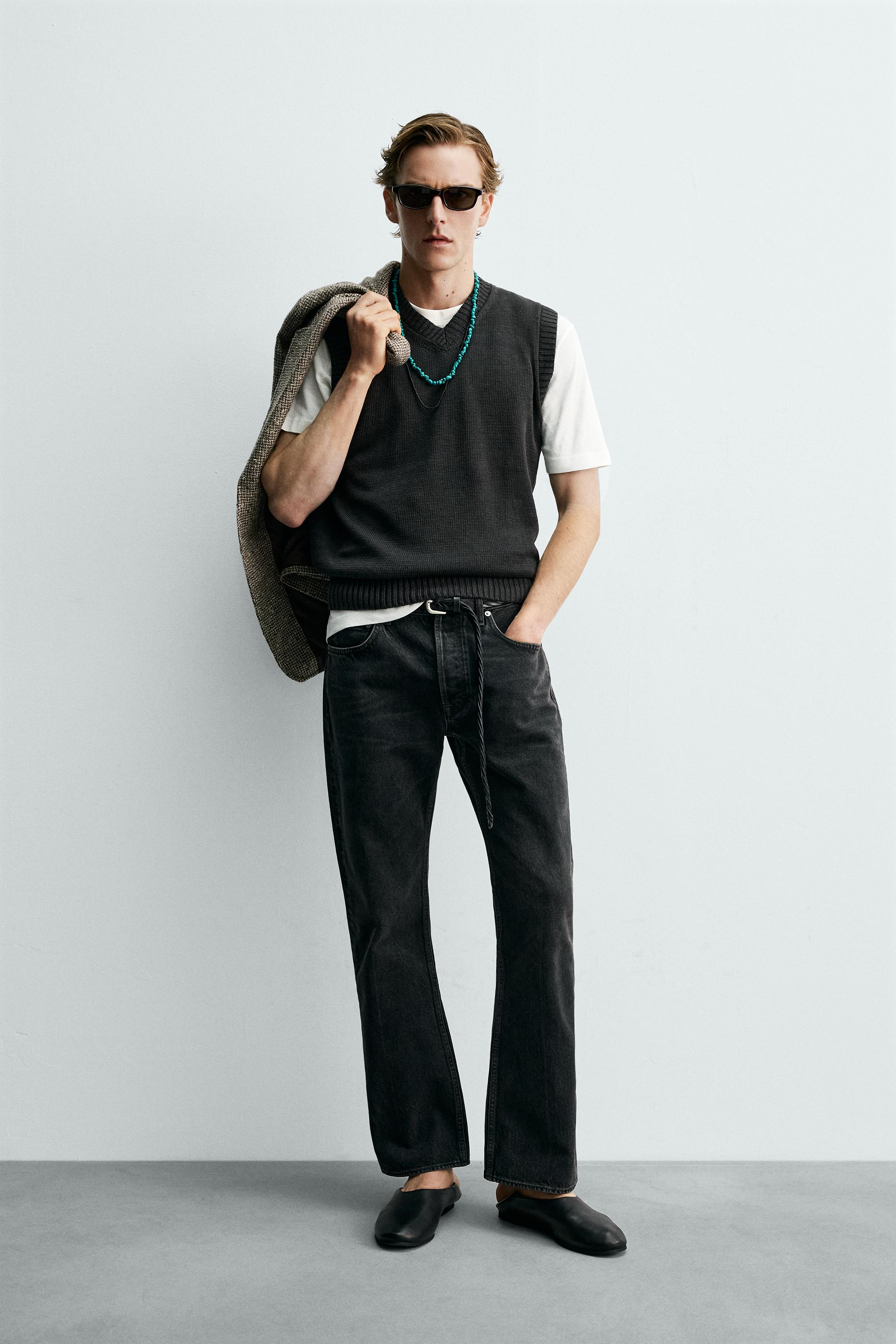 GILET EN MAILLE 100 % LIN AARON LEVINE X ZARA